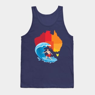 Australia surf board Tank Top